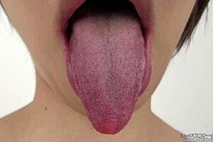 Asian Tongue Fetish With Japanese Babe!