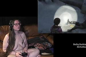Naked playthrough of left behind with tattoos and piercings