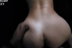 Horny wife bent over in doggystyle, ass fucked hard, slut takes cum load