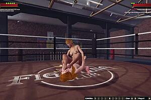 Chelci Battles Michelle in Naked 3D Wrestling