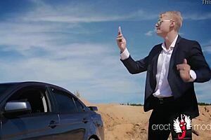 feeling the passion with a naked muscle man outdoors