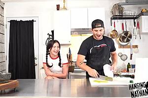 Jane Wilde undergoes kitchen casting interview as a model