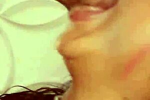 Latina gets feet kissed and ass pierced in ffm reality kinky sex