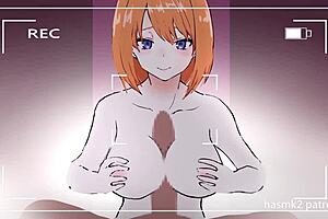 Feeling The Intense Pleasure As Yotsuba Gives A Titjob And I Cum In Her Mouth