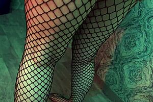 Teen in plaid stockings fucks hard and swallows cum