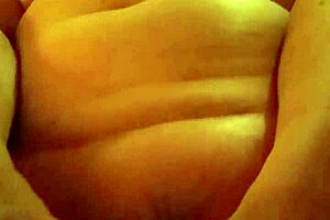 Husband uses rabbit toy to bury it deep for intense orgasm.