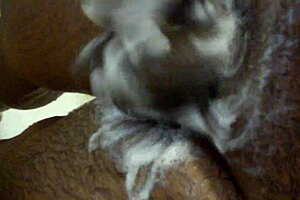 Detailed shower masturbation scene