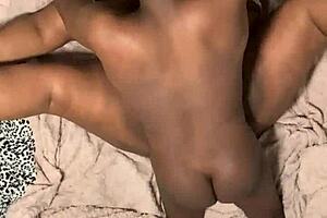 Top views with a couple fondling