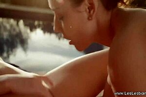 christina feels deep pleasure from pussy licking by brunette milf