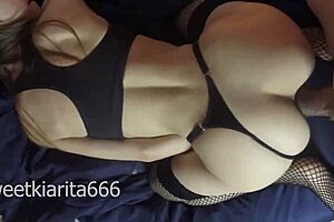 Kiarita gets her ass filled with creampie by big cock