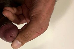 Masturbation in Quarantine with Mature Handjob on Cock!