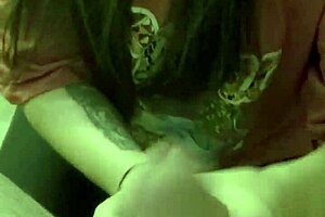 Asian babe gives handjob leading to cum facial!