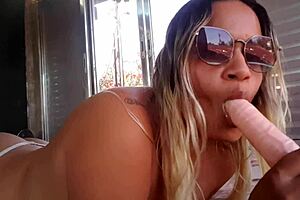 A young Latina amateur discovers her mom's dildo and tries it out, focusing on her big ass in a reality masturbation scene.