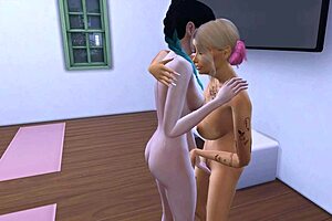 Friends Having Fun In Yoga The Sims 4 3D