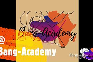 Bang academy ebony fun in toilet with big black cock