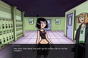 danny phantom hentai: goth girl masturbates in amity park 😏