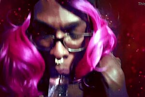 miss jadence explores wild tranny daddy dick play