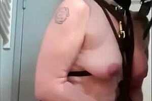 The French slave feels deep emotions during her master's bdsm session.