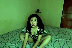 Hey, check out this estudiante mexicana trying her glowing dildo! 😏