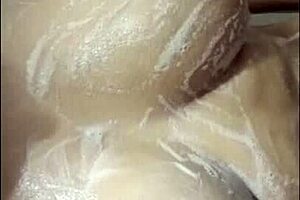 Bathroom Masturbation Interrupted by Friend