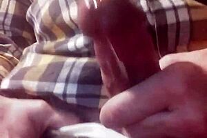 Pre cum dripping masturbation