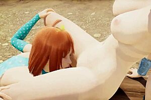 Bloom and Stella moaning as they lick wet blonde pussies to squirting orgasms!