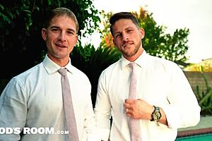rodsroom hunks flip fuck in sharp suits