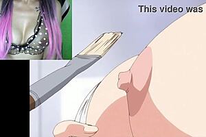 I-I fantasize about Erika's huge MILF body in this uncensored hentai anime cleavage episode 2