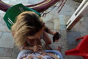 After the beach with the young girls, I received an amazing blowjob from rennan luna, couple luna, gabbie luna, and barbara alves