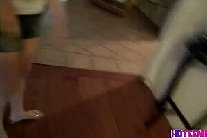 teen zarena spanks and engages in hardcore activity