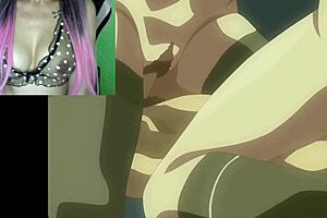 I-I fantasize about Erika's huge MILF body in this uncensored hentai anime cleavage episode 2