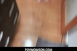 Stepson Surprises Stepmom in Bathroom for Passionate Doggystyle Encounter