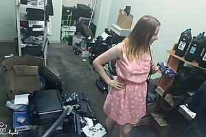 Slutty Blonde Masturbates Publicly Near Stranger