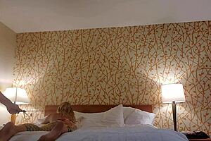 blonde whore bound in fishnets gets her wet pussy fucked