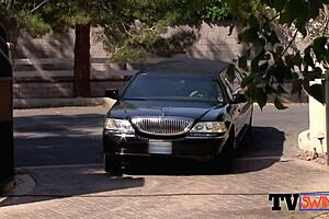 The american couple arrives at the swing house and meets the beautiful hostess.