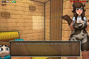 Hey Creeper Girl, can you handle another hot blowjob in Hornycraft parody? I’ve got a huge facial cumshot waiting for you!