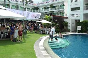 Tourist Explores Orchids Hotel In Angeles City Philippines