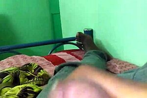 Teen boy feels intense pleasure during a passionate gay handjob session with his partner