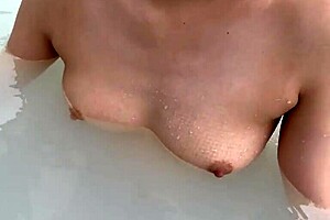 Nipples too erect in outdoor bath? Adulterous wife exposes lewd behavior