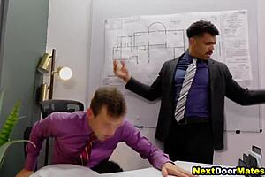 Black Boss Fucks Naughty Office Clerks!