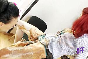 Lezzie Bff Eats Cake On Tits And Pussy For Birthday