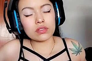 Watch This Latina Grope Her Boobs And Masturbate To Orgasm In Close Up Homemade Video!