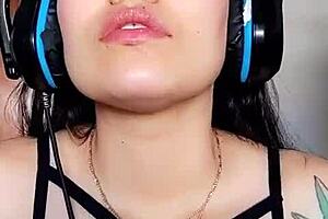 Watch This Latina Grope Her Boobs And Masturbate To Orgasm In Close Up Homemade Video!