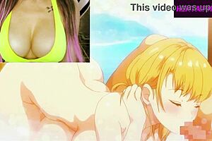 Bath time boning: Some hentai cartoon that has an unusual twist