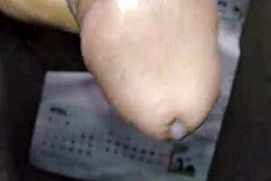 Young guy masturbating in gay blowjob