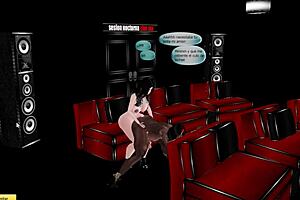 Fun with my sister at the cinema