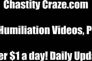 your cock stays locked up in femdom bondage all times