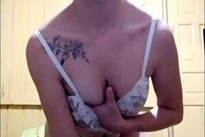 novinha gets tits fucked solo