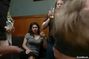 Blonde gets fucked on pool table