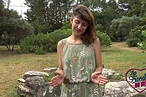 The girl that likes to have hardcore sex with a TBM guy is brunette amateur Melany